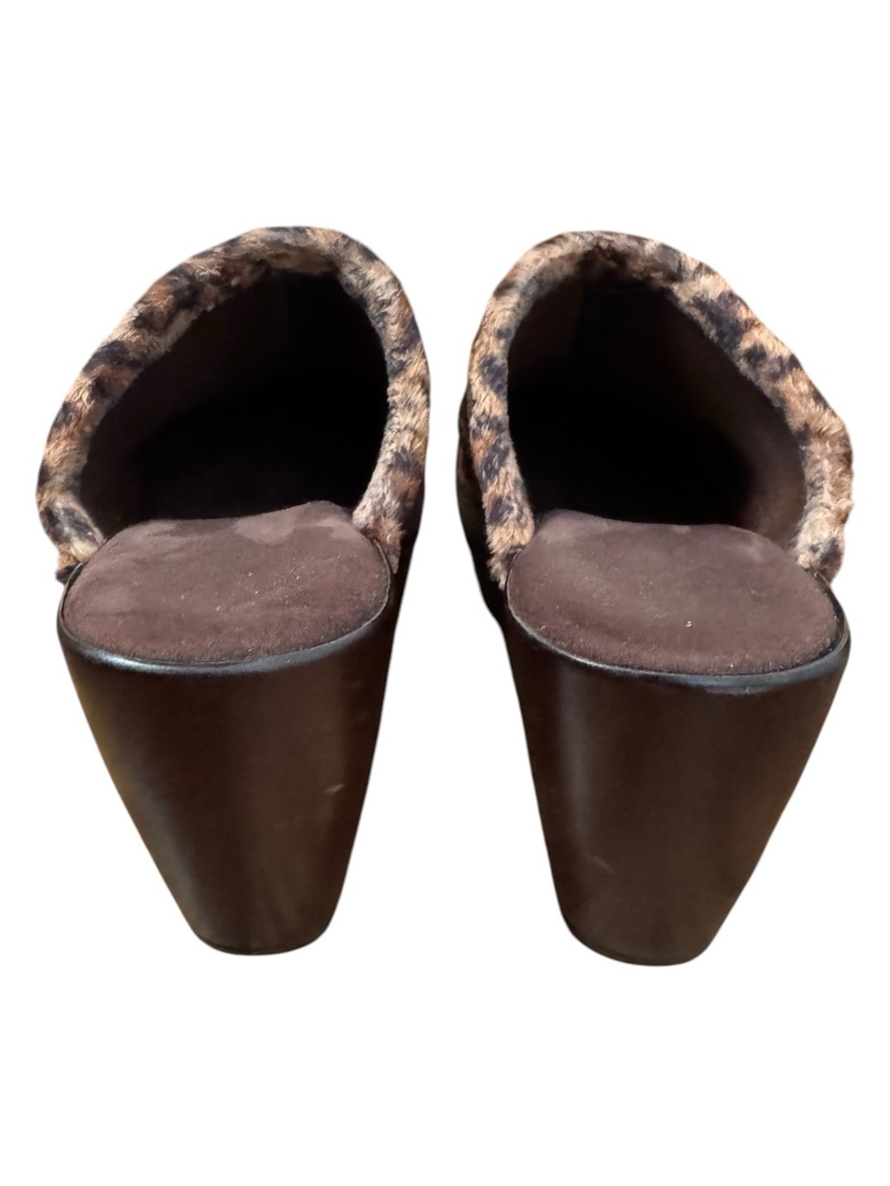 Women’s Vintage Spanish Made Cheetah Clogs - Picture 6 of 6